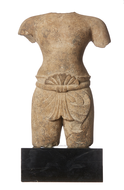 Khmer stone torso